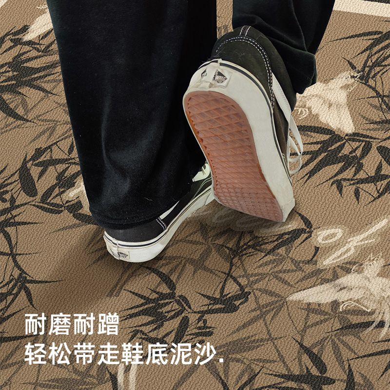 复古入户门地垫高级感家用防滑耐磨大门口进门垫客厅大地毯可裁剪