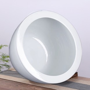 景德镇陶瓷鱼缸家用乌龟养鱼盆荷花缸书画缸特大号客厅落地锦鲤缸