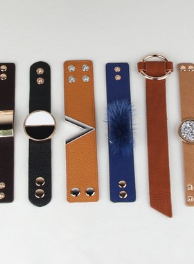 盛斯特皮革餐具摆件餐巾扣样板房摆台餐扣软装装饰品毛巾扣口布圈