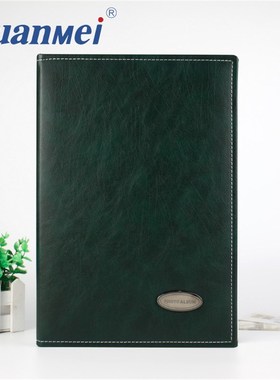 相本6寸240张插记事留言条插页式插袋家庭商务影集相簿皮面黑页