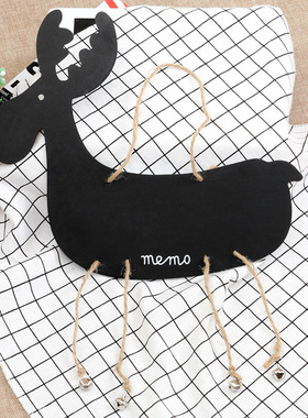 店铺创意可爱可写字挂牌正在营业中休息中双面门牌欢迎光临木牌子