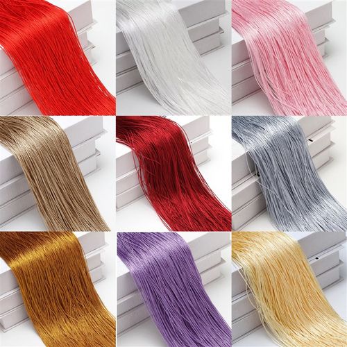 单色加密直线帘婚庆装饰防蚊门帘子夏隔断玄关窗帘挂帘流苏背景帘