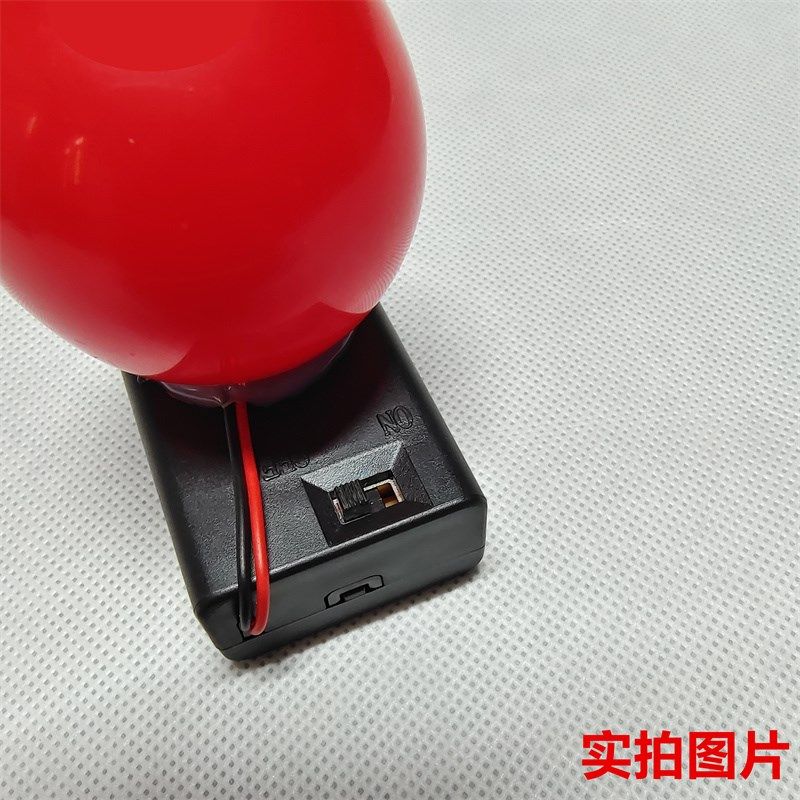 免接线座立式灯泡LED光源电池款高亮灯笼龙马游灯红蜡烛油灯婚庆