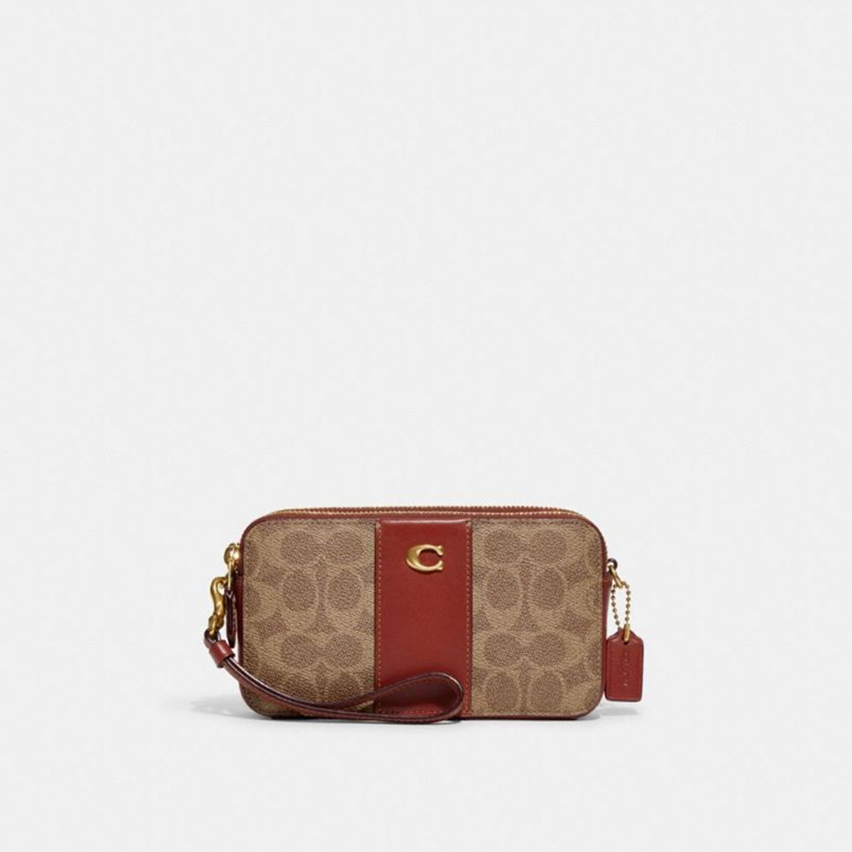 COACH/蔻驰女包香港直邮专柜正品kira老花款链条包小包单肩斜挎包