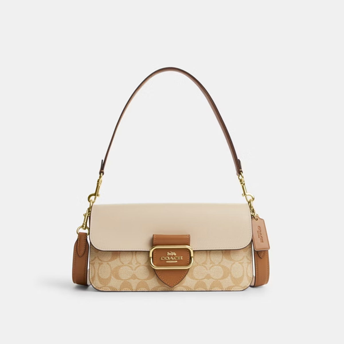 【官方正品】COACH/蔻驰女Morgan肩背包老花通勤酒神包斜挎手提包