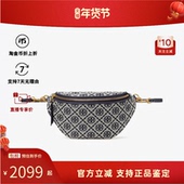 老花款 Tory 拉链开合挎包 MONOGRAM 女士腰包经典 Burch 汤丽柏琦T