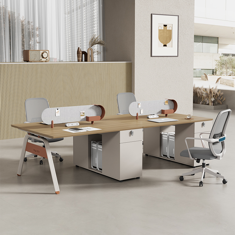 职员办公桌员工位简约现代屏风46工位四六人位办公室电脑桌椅组合