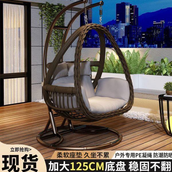 双人秋千摇椅室内鸟巢吊椅吊篮户外庭院吊床藤椅懒人椅子家用阳台