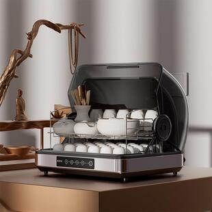 茶具收纳层架小型台式桌面水杯茶杯置物架专用消毒柜茶水杯柜架子