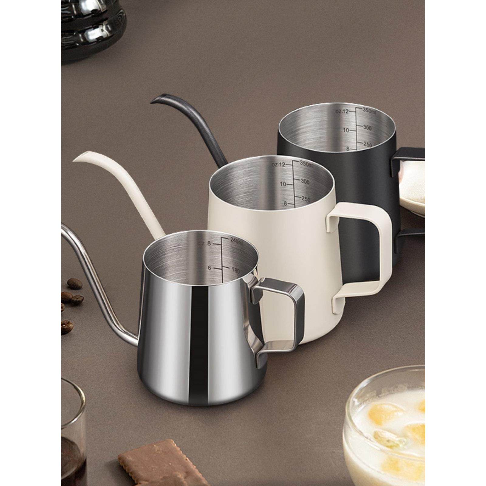 304不锈钢挂耳手冲壶咖啡壶家用迷你长嘴细口壶滤纸壶250ML带刻度,餐饮具,手冲壶,淘宝优惠券,粉丝福利购,淘宝优惠卷