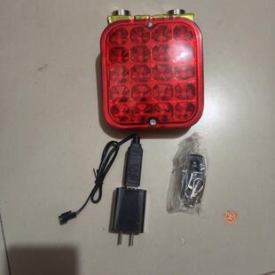 方形防雾灯电子led遥控开关强磁固定充电尾灯货车挂车箱货后尾灯