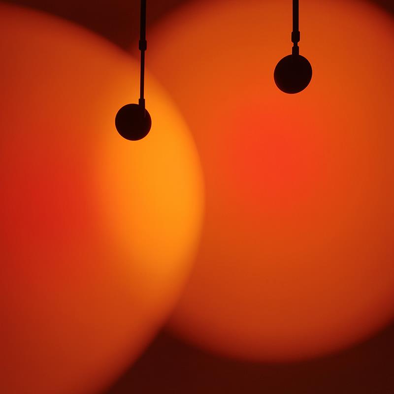 凯信日落灯氛围夕阳灯拍照摄影艺术网红落日灯投影彩打光幻彩射灯