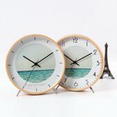 创意时钟客厅卧室装 斯堪 纳维亚表时钟现代简单 饰品无声桌面桌