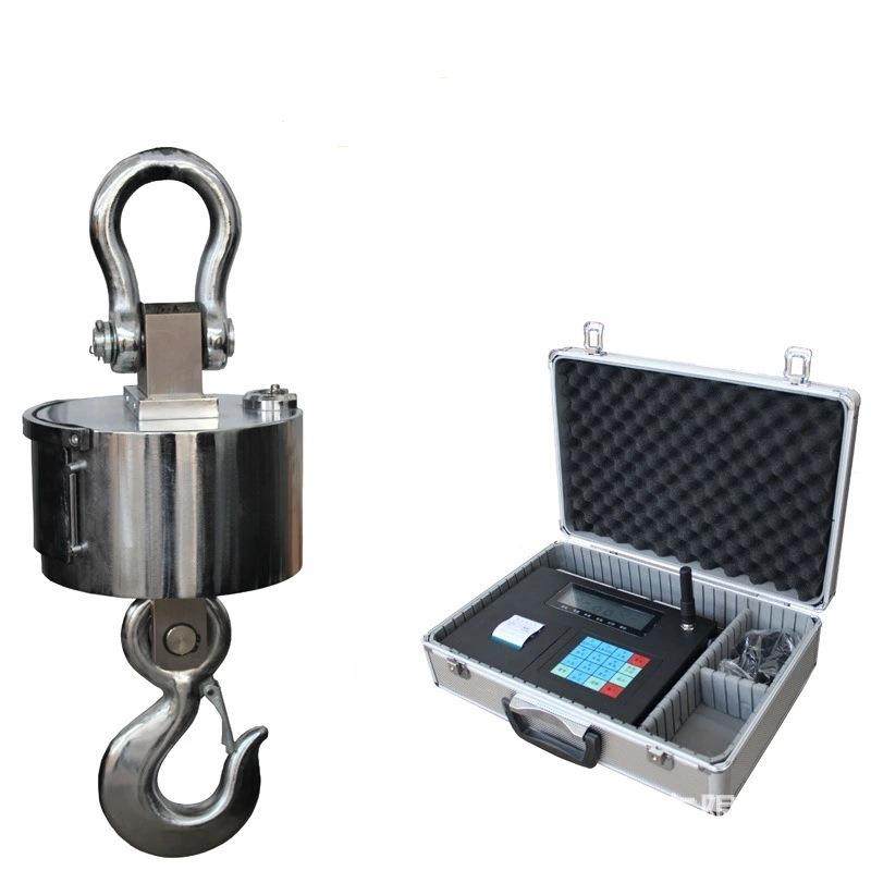 销售工厂码头航吊秤带无线打印RS-232通讯传输5吨上海电子吊秤