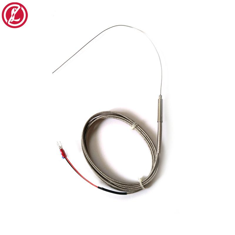 WRNK-191K型铠装热电偶 测温度探头E型J型针式温度传感器可弯曲