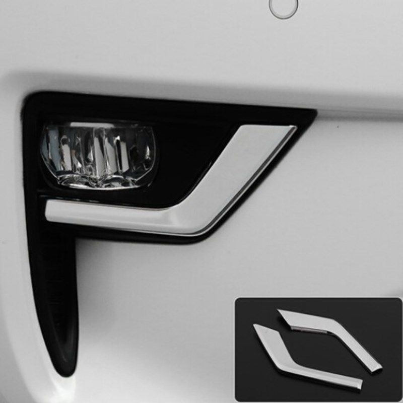 10-20款普拉多前后雾灯罩中东霸道2700雾灯框装饰亮条贴改装专用