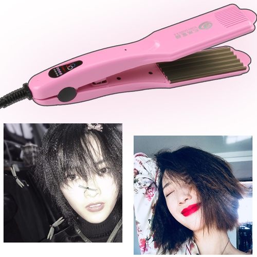 直发夹板直卷两用内扣刘海拉直理发店用玉米烫发器蓬松发根垫发板