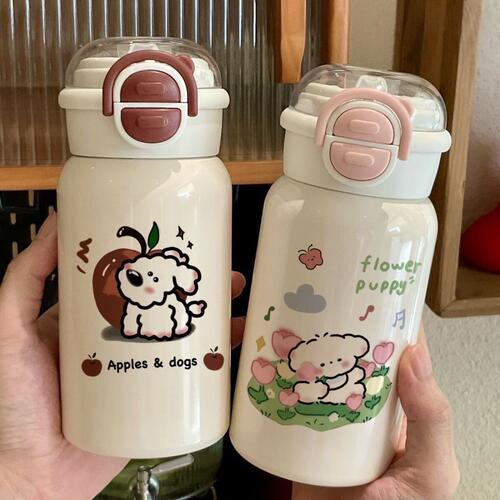学生用不锈钢大容量保温吸管杯
