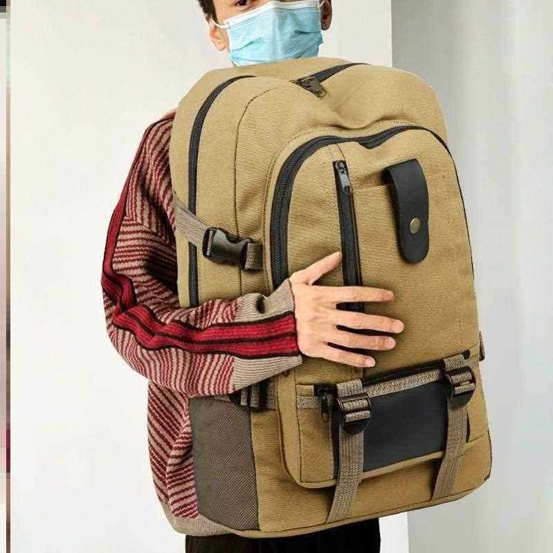 背包工地耐磨男士工具双肩包大容量耐磨背包简单书包旅行包