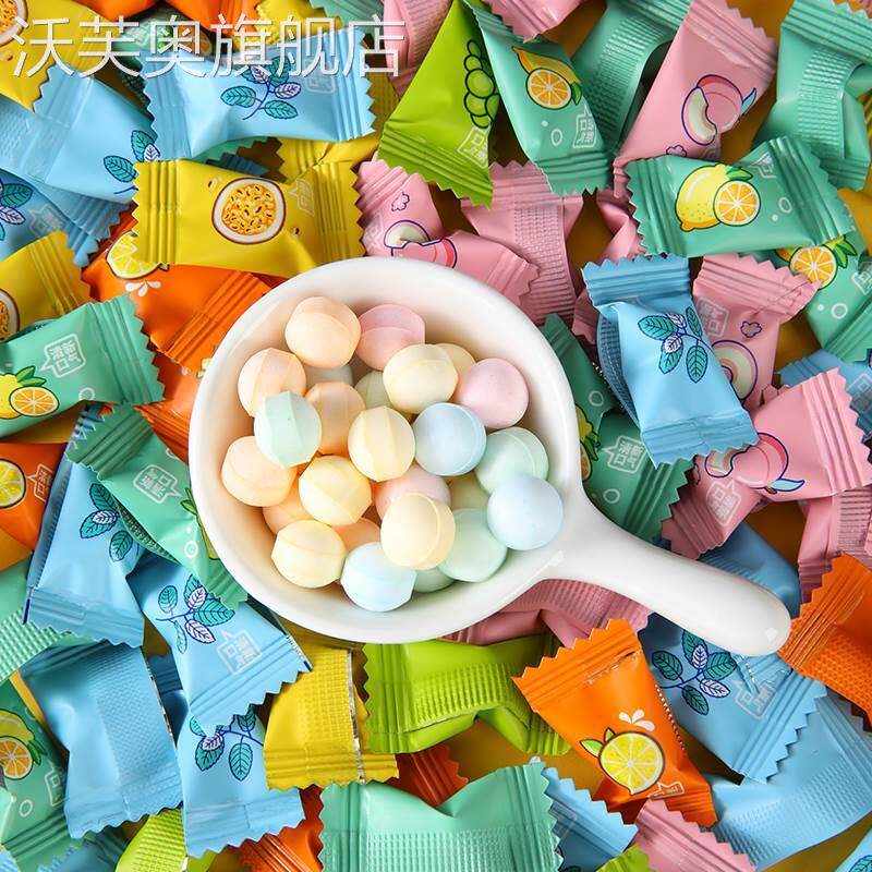 小可奥拉糖果维生素C含片薄荷味百香果青提味压片水果糖清新口气