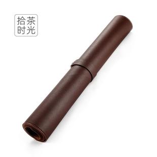 皮革茶盘垫防水桌布 茶道皮质茶席家用功夫茶具配件茶旗简约日式
