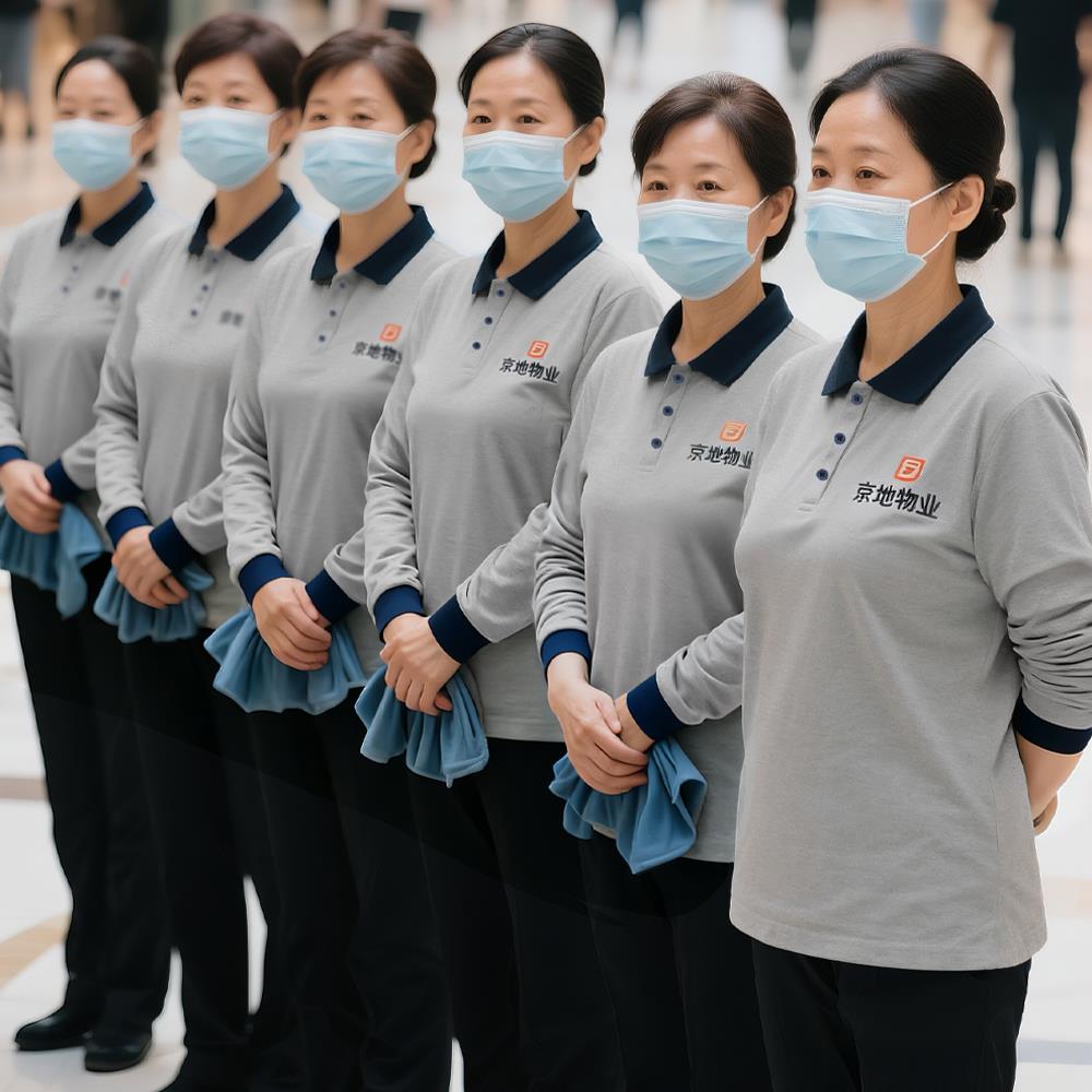 物业保洁工作服短袖定制夏季酒店前台家政阿姨保洁服长袖印字logo