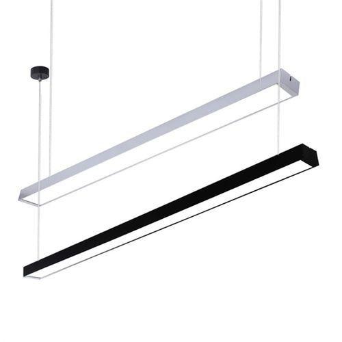 led长条灯办公室日光灯直角长方形吸顶灯舞蹈教室写字楼简约灯具