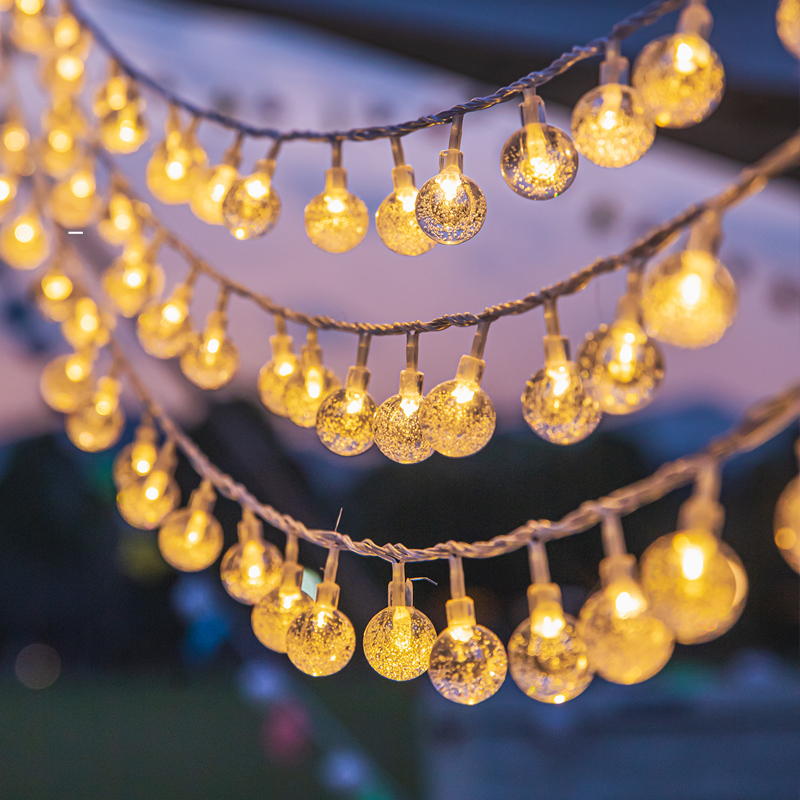 户外露营氛围灯天幕帐篷布置防水氛围灯装饰led小彩灯闪灯串灯带