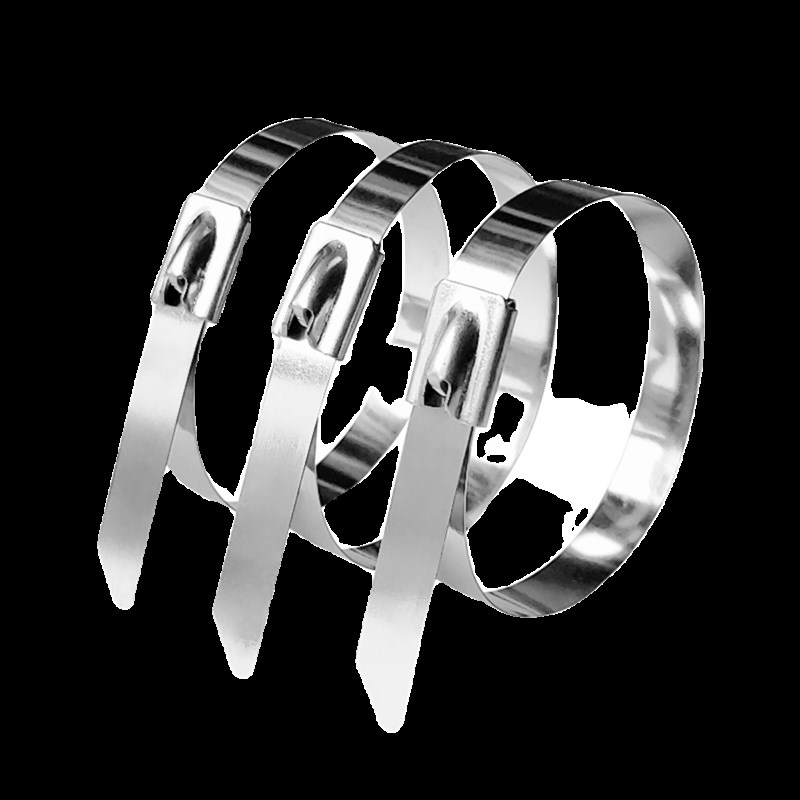 自锁式不锈钢扎带拉紧器抱箍卡扣201钢条宽捆绑固定铁扎丝绑线带