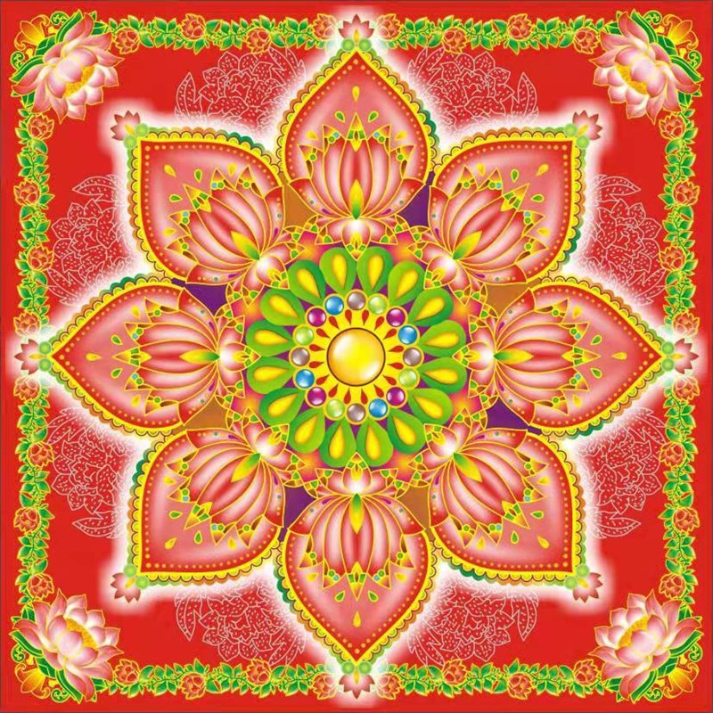 文化用品彩色满金双面厚纸6色幸福花金纸手工折莲花元宝6本240张