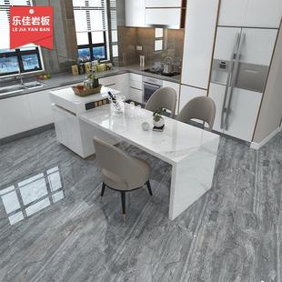中导台吧台 现代岩板岛台餐桌一体可伸缩家用小户型厨房轻奢开放式