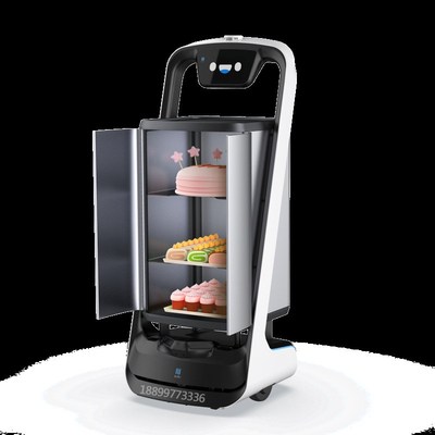 金选酒店餐厅多层智能送餐机器人送菜传菜上菜端菜跑堂迎宾