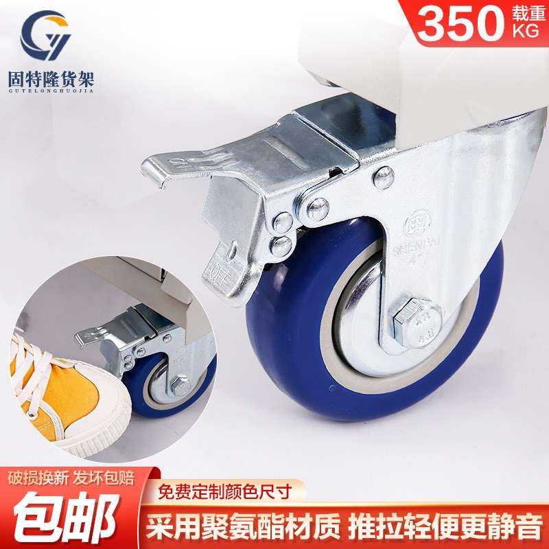 仓库登高梯安全防护取货爬梯物流作业车金属平台梯子可拆卸 登高