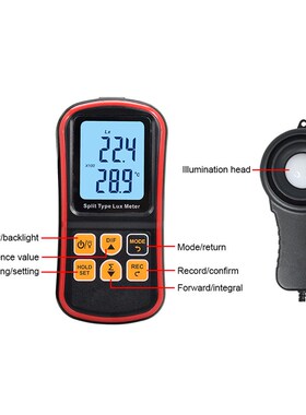 标智GM1030分体式数字光照度计光照度仪Illumination photometer