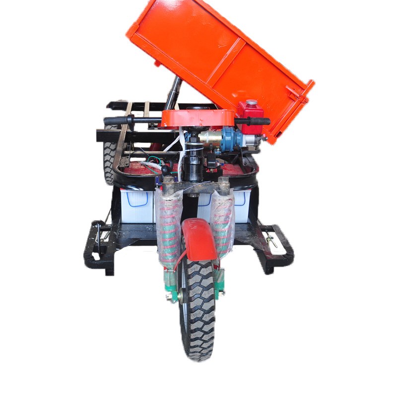 载重1吨侧翻电动三轮运货车 重型电动翻斗车 液压自卸拉货搬运