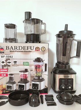 3L6in1blender跨境碎冰纯铜不锈钢大容量金属破壁机榨汁机绞肉机