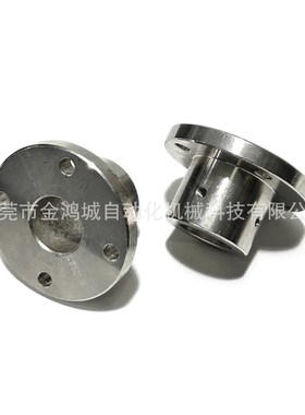 45钢GBC02圆法兰型导向轴支座安装孔通孔底座 加厚型不锈钢GBC06