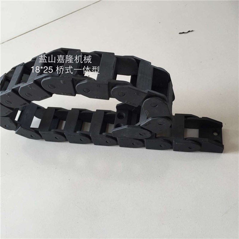 塑料尼龙拖链 桥式线缆拖链 电缆移动坦克链条 履带线槽