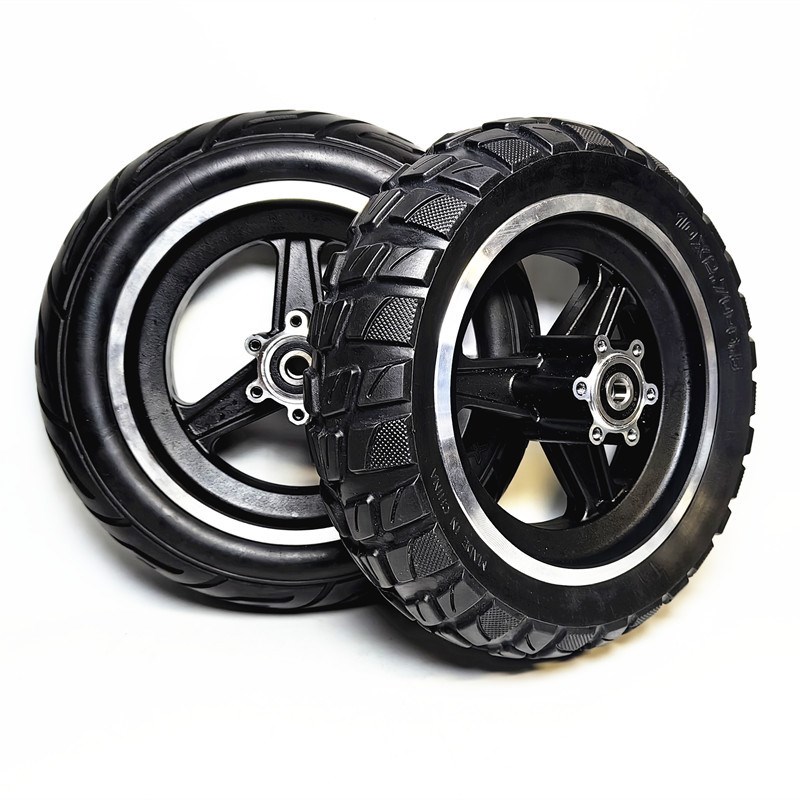 10寸希洛普电动滑板车前轮10x2.70-6.5实心胎整轮255*70越野整轮