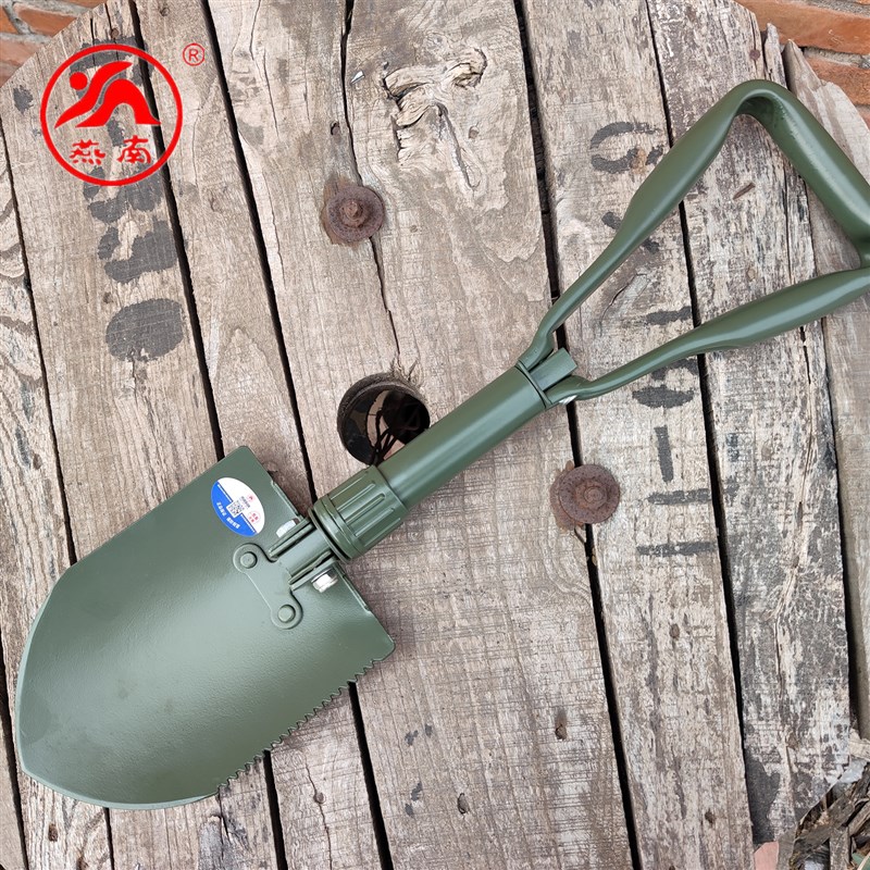 燕南伞兵铲锰钢多功能折叠工兵铲子户外铲车用车载兵工铲钓鱼铲子