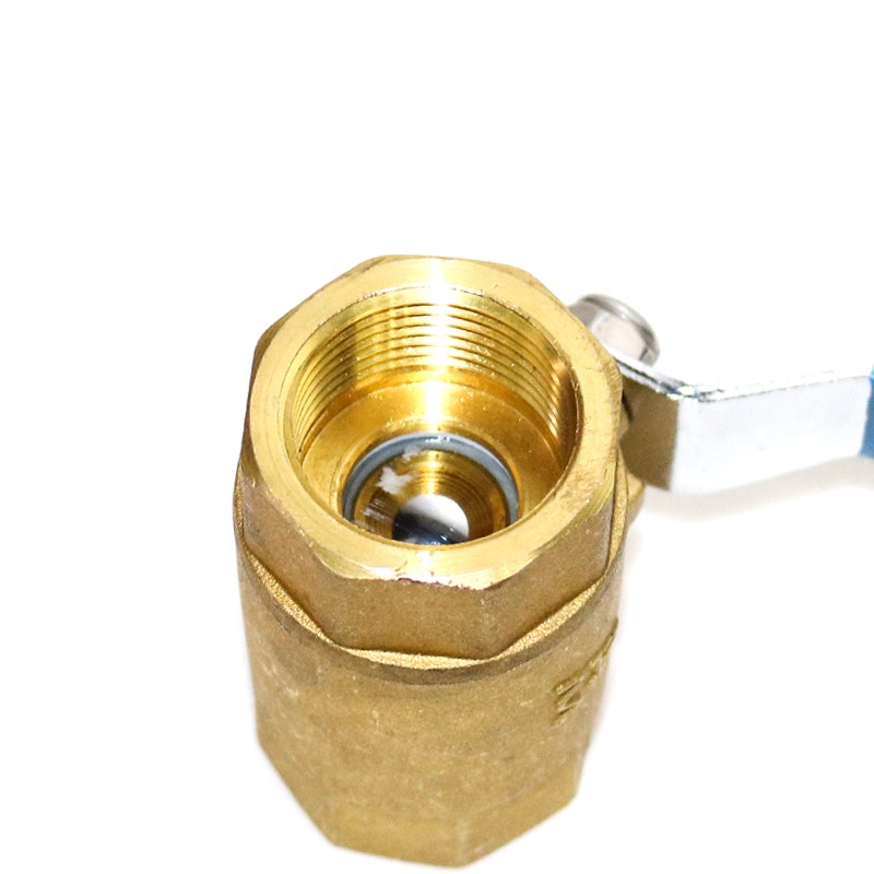 埃美柯201黄铜球阀4分6分水开关自来水球阀加厚黄铜内丝螺纹球阀