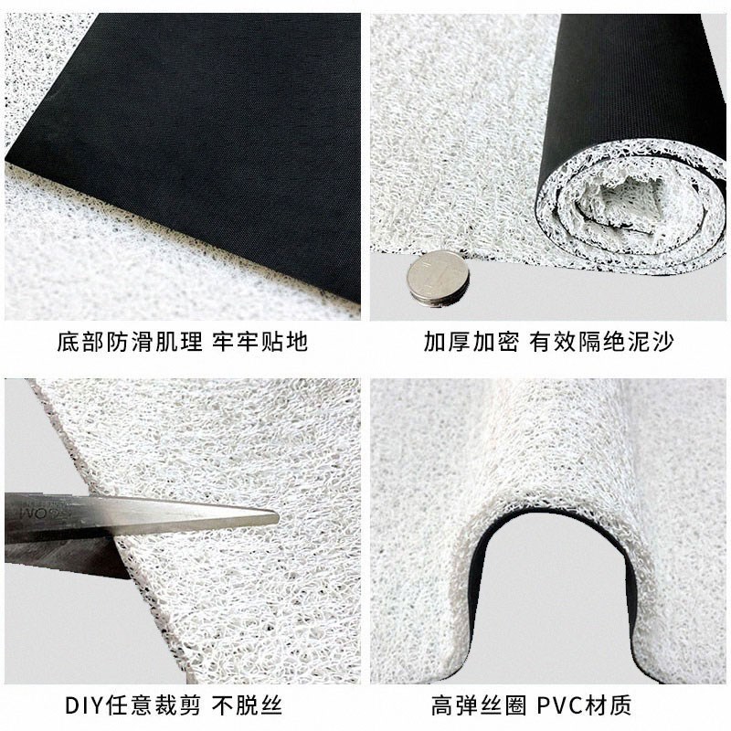 商铺进门丝圈地垫服装店入户门垫家用防滑耐脏脚垫大门口商用地毯