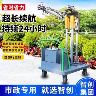 电动手推式 绿篱修剪机市政修剪机 修球机移动式