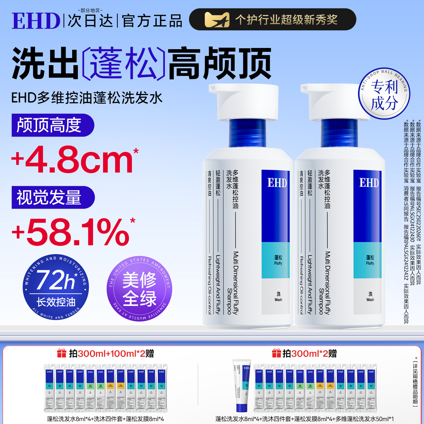 央ma力荐&三重多肽|洗发水第一名