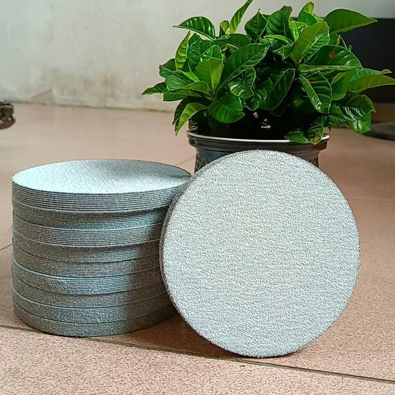 金牛3寸4寸5寸9寸植绒圆盘形气磨机干磨白砂纸片风磨沙纸打磨磨片