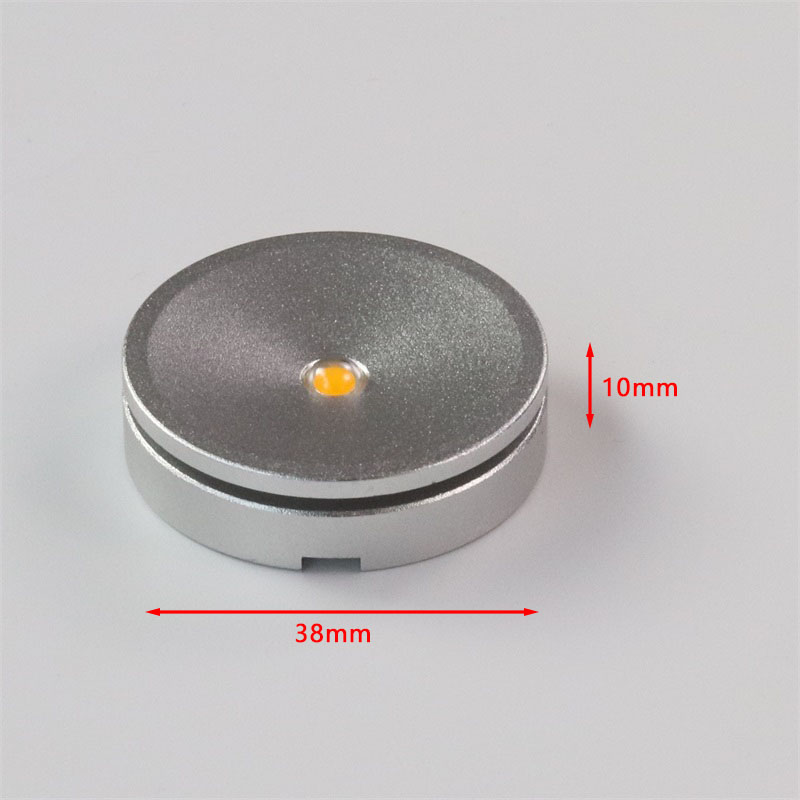 LED迷你小射灯1W珠宝展柜灯DIY模型展示灯微型超薄明装吸顶手办灯