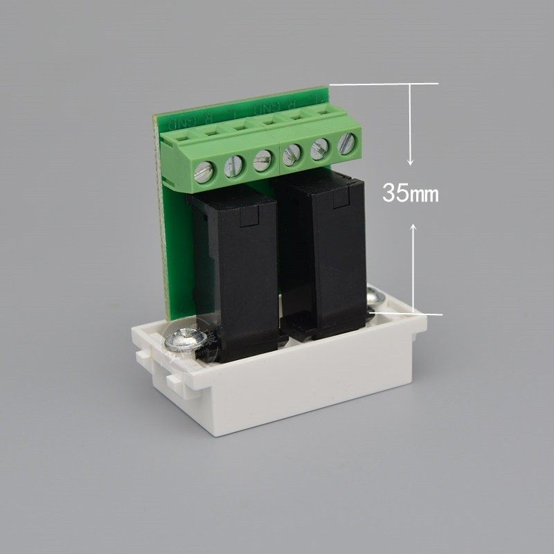 128型双话筒模块双孔6.5免焊话筒面板地插模块双口麦克风音频模块,电子/电工,音频插座,淘宝优惠券,粉丝福利购,淘宝优惠卷