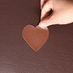 修补黑色补丁贴 免剪 自粘皮革面料皮质沙发汽车座椅KTV烟洞 皮床