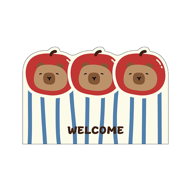 韩式卡通入户地垫丝圈防滑脚垫地毯进门垫子玄关大门口门外可裁剪