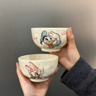 迪士尼米奇饭碗盘杯勺筷儿童轻奢高级感一人食餐具套装礼盒送礼